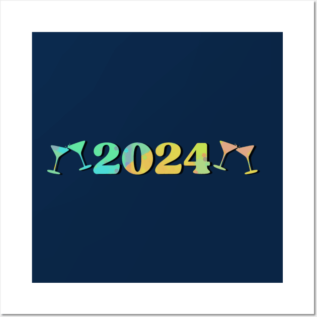 2024 celebrations design Wall Art by Bailamor